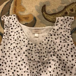 Loft polka dot top